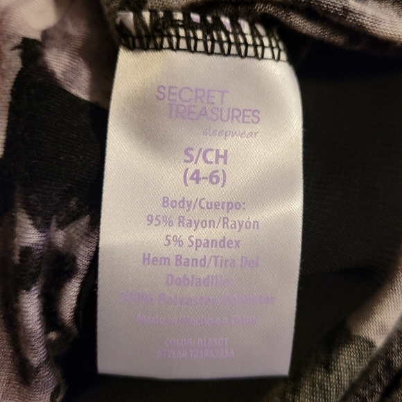 Secret Treasures Sleeveless Asymmetrical Sleep Tank - Picture 6 of 6